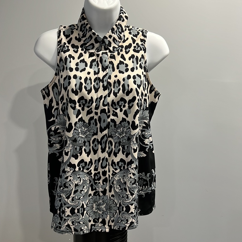 Printed button down